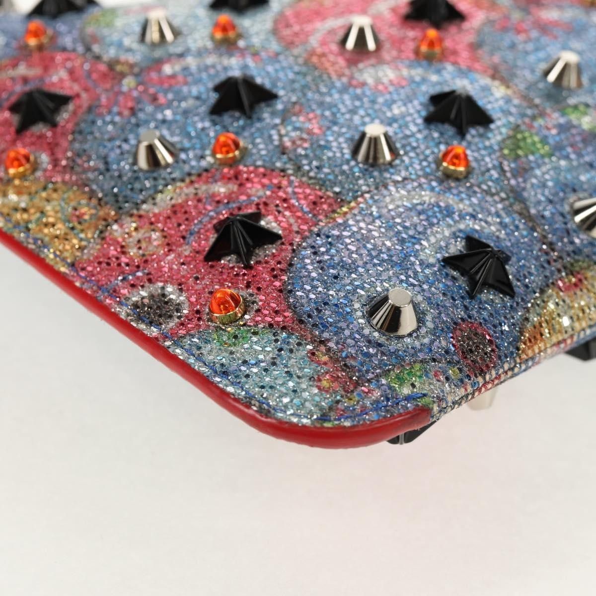 Christian Louboutin Christian Louboutin Loubiclutch Spiked Printed Leather Size ONE SIZE - 9 Thumbnail
