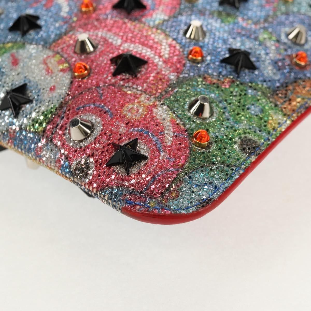 Christian Louboutin Christian Louboutin Loubiclutch Spiked Printed Leather Size ONE SIZE - 11 Thumbnail