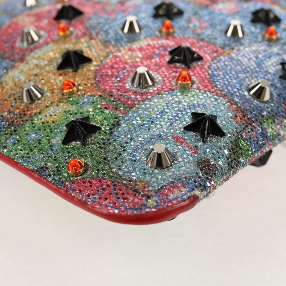 Christian Louboutin Christian Louboutin Loubiclutch Spiked Printed Leather Size ONE SIZE - 10 Thumbnail