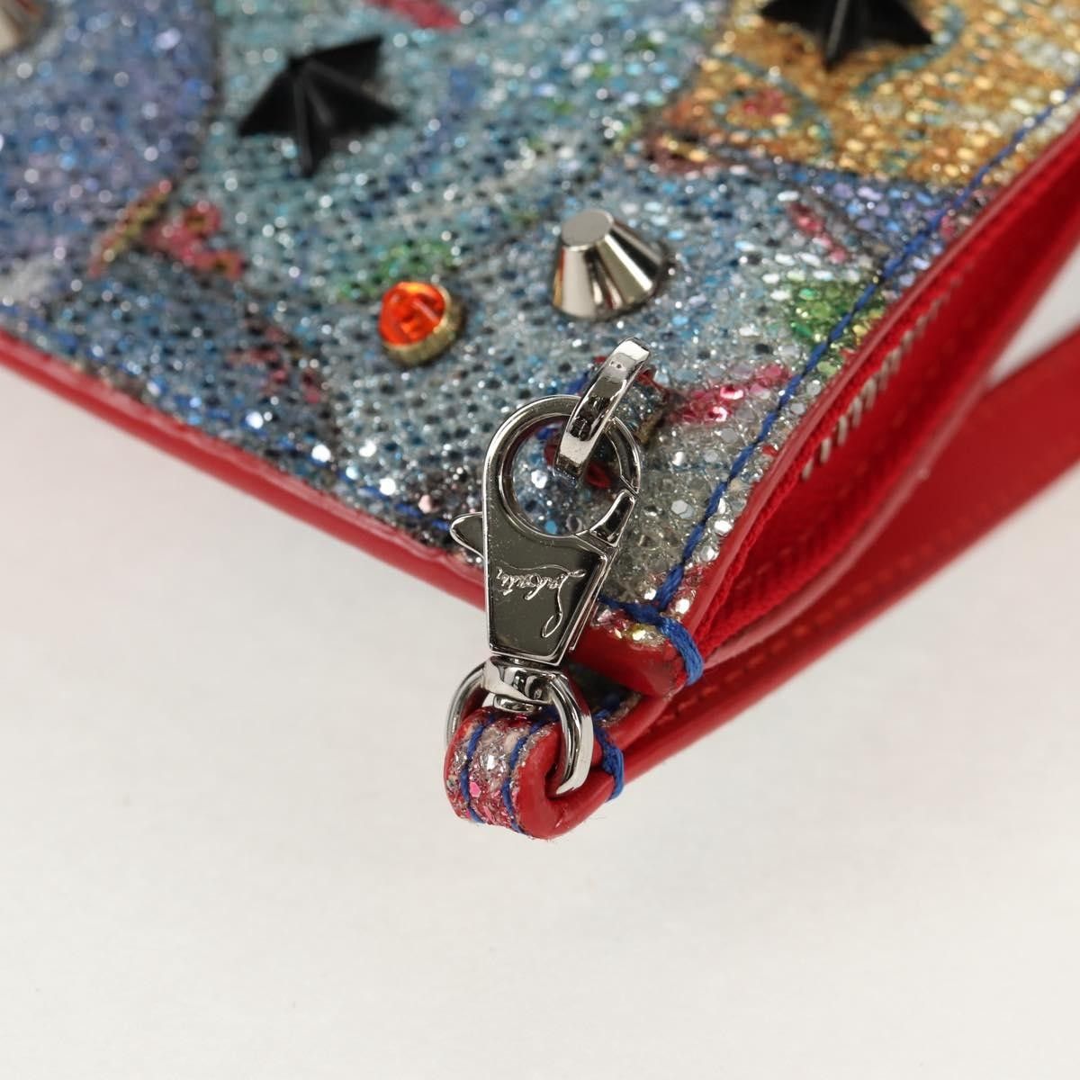 Christian Louboutin Christian Louboutin Loubiclutch Spiked Printed Leather Size ONE SIZE - 21 Thumbnail
