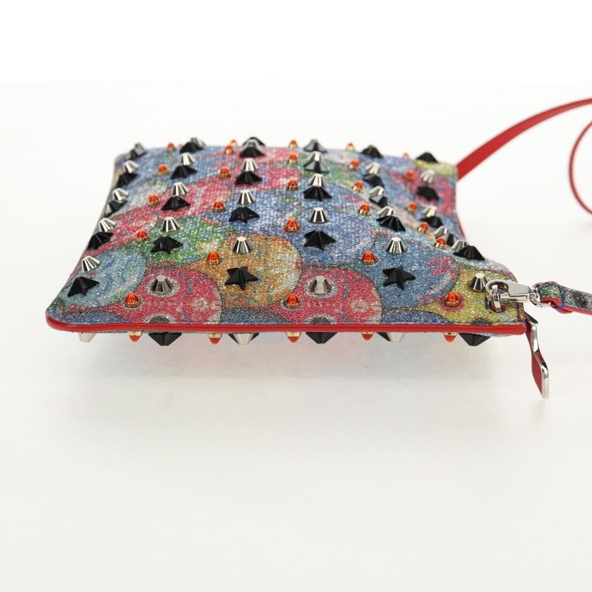 Christian Louboutin Christian Louboutin Loubiclutch Spiked Printed Leather Size ONE SIZE - 4 Thumbnail