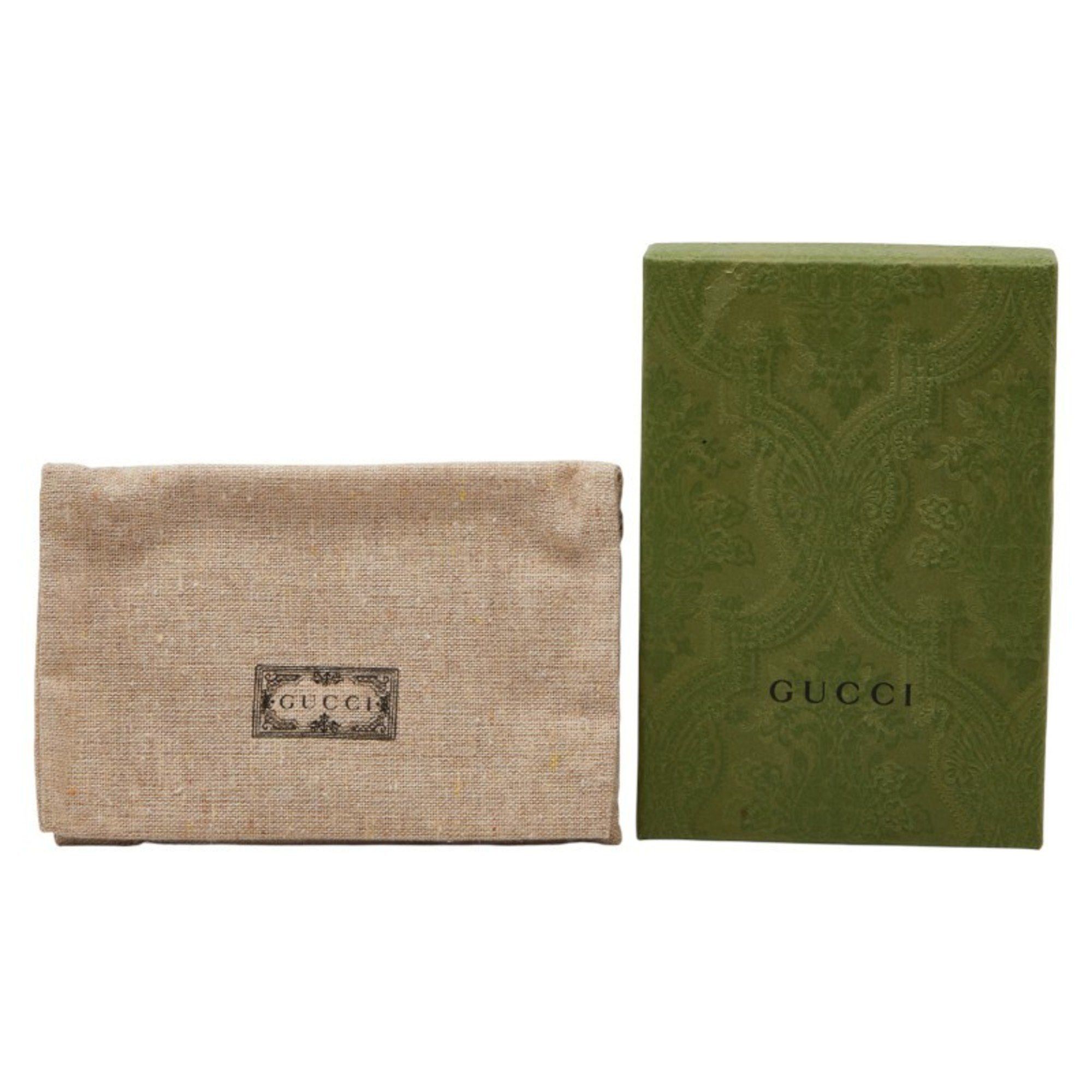 Gucci Gucci Ophidia GG Supreme Business Card Case 523159 Brown and Beige Leather Women's GUCCI Size ONE SIZE - 8 Thumbnail