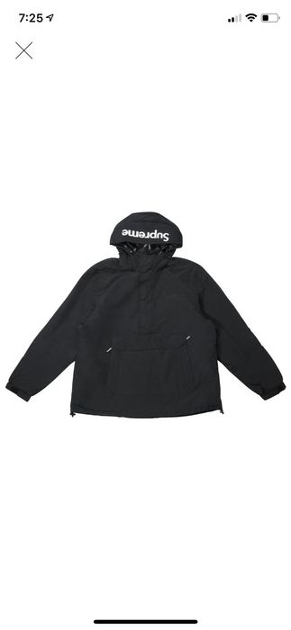 Supreme Supreme Hooded Logo Half Zip Pullover Jacket | Grailed