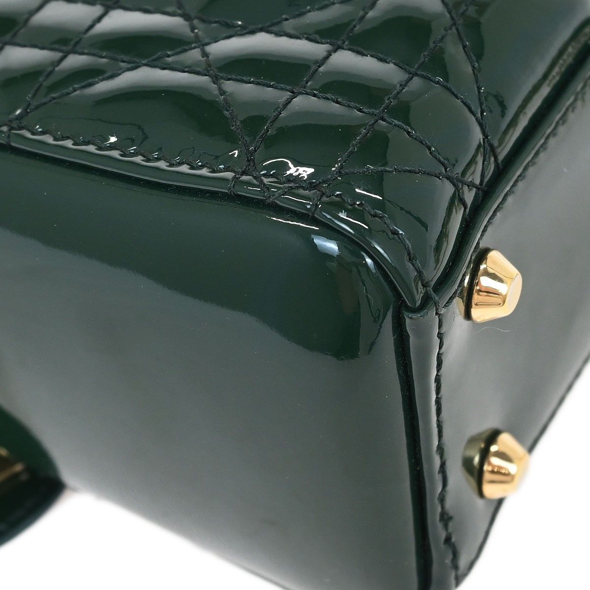 Dior Christian Dior Lady Dior Chain Bag Cannage Quilt Patent Size ONE SIZE - 7 Thumbnail