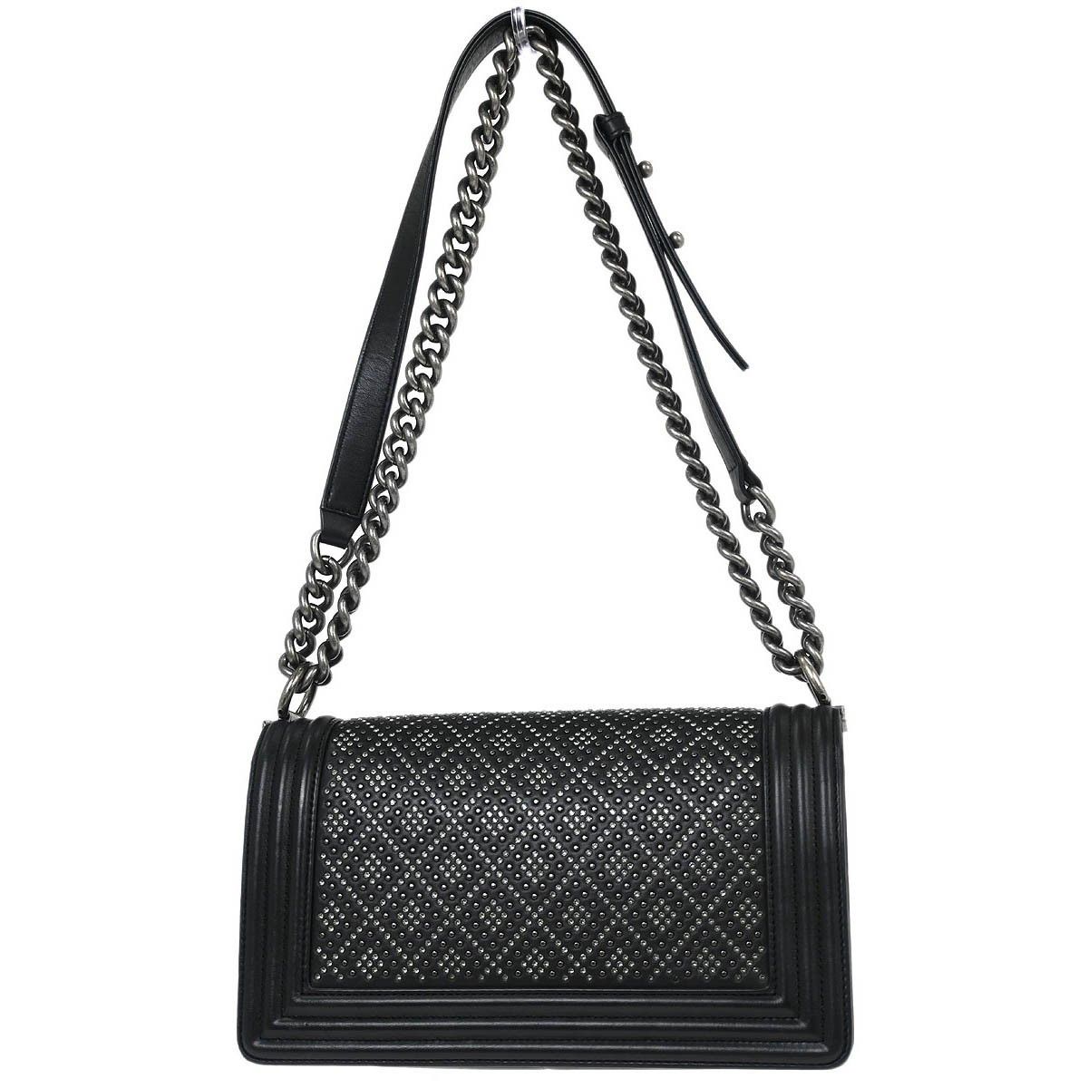 Chanel Chanel Boy Flap Bag Quilted Perforated Lambskin Size ONE SIZE - 2 Thumbnail