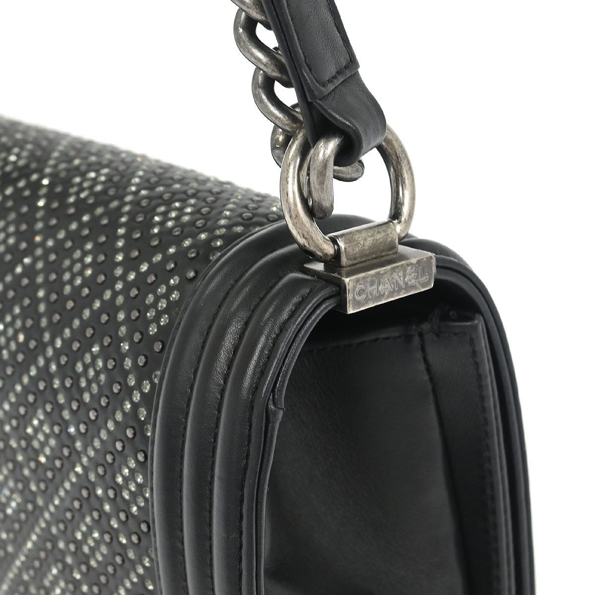 Chanel Chanel Boy Flap Bag Quilted Perforated Lambskin Size ONE SIZE - 8 Thumbnail