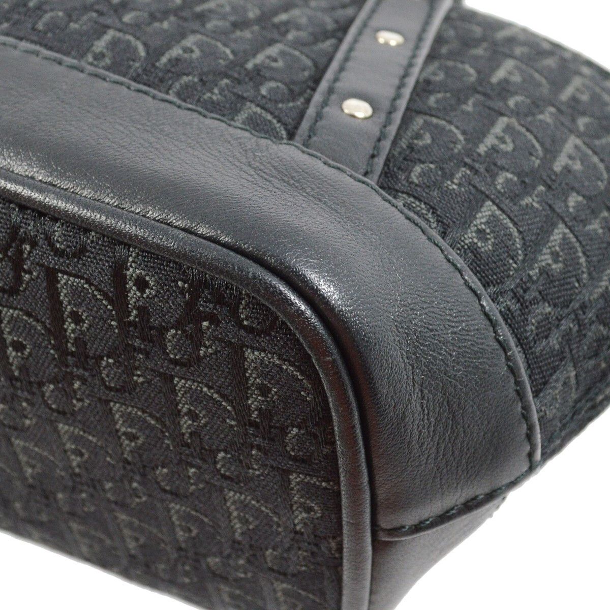 Dior Christian Dior Vintage Trotter Handbag Canvas Size ONE SIZE - 5 Thumbnail