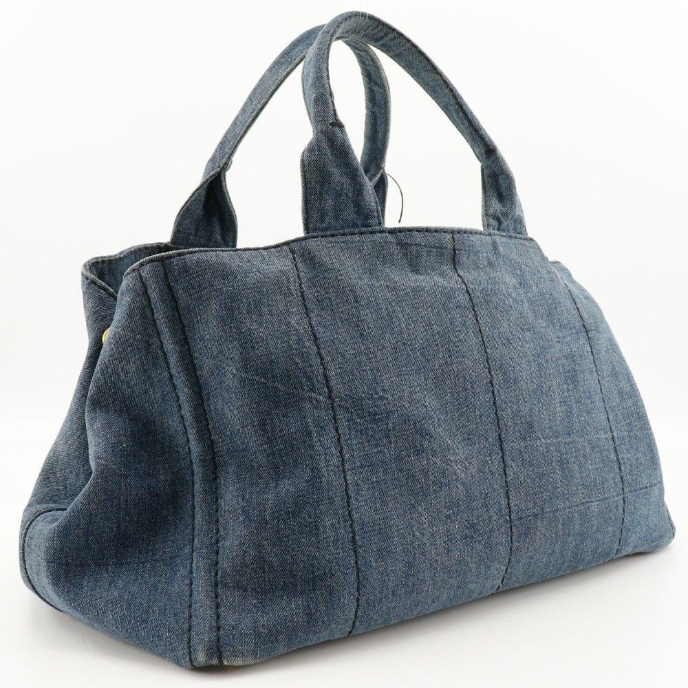 Prada Prada Canapa Tote Denim Size ONE SIZE - 4 Thumbnail
