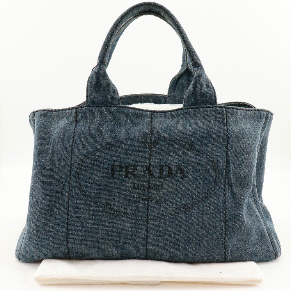 Prada Prada Canapa Tote Denim Size ONE SIZE - 2 Thumbnail
