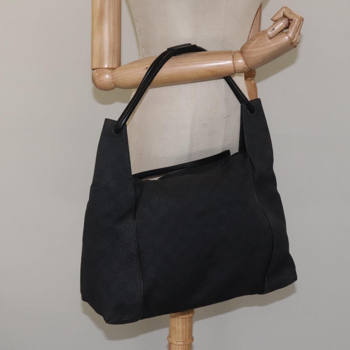 Gucci Gucci Vintage Shoulder Bag GG Canvas and Leather Size ONE SIZE - 13 Thumbnail