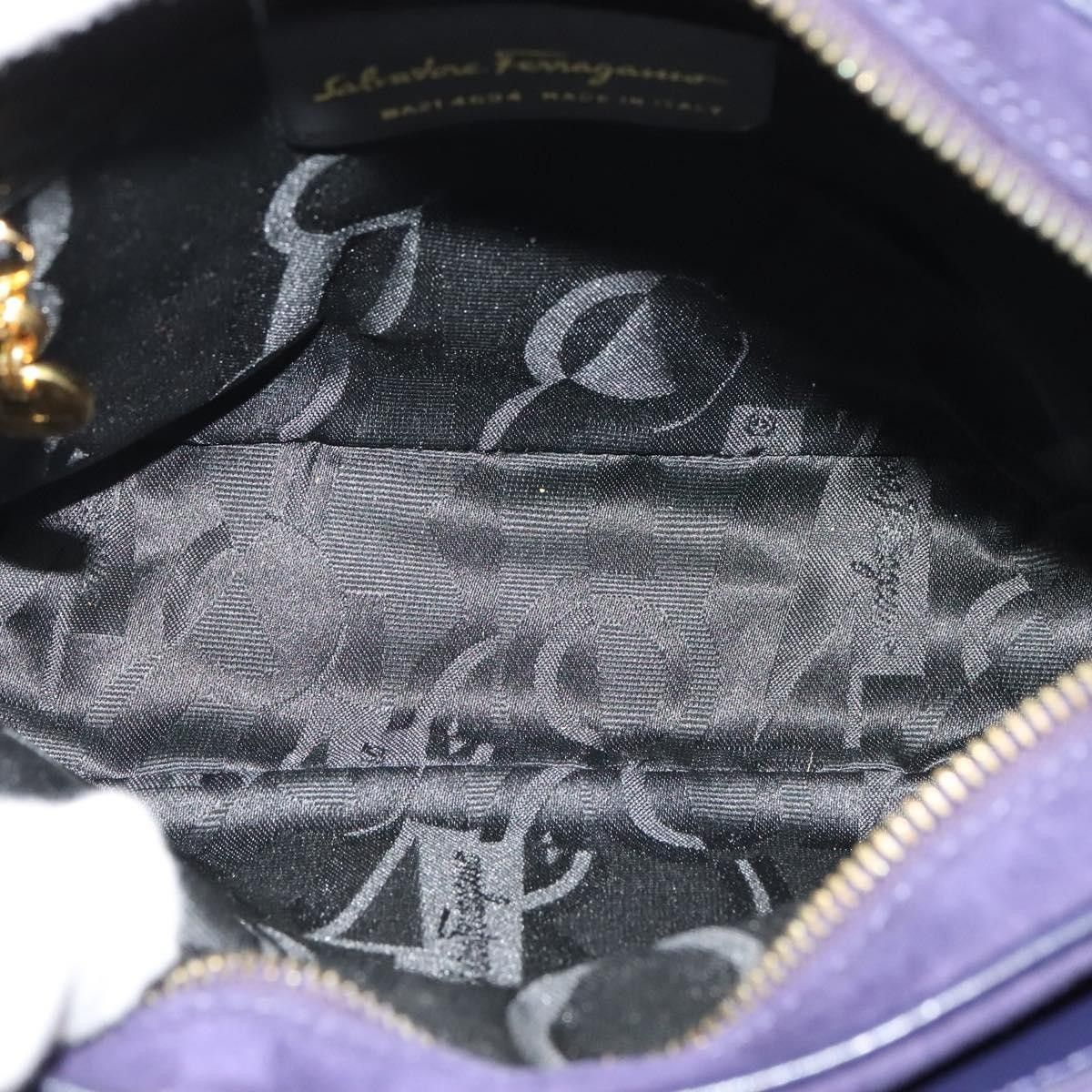 Salvatore Ferragamo Salvatore Ferragamo Gancini Shoulder Bag Suede Size ONE SIZE - 5 Thumbnail