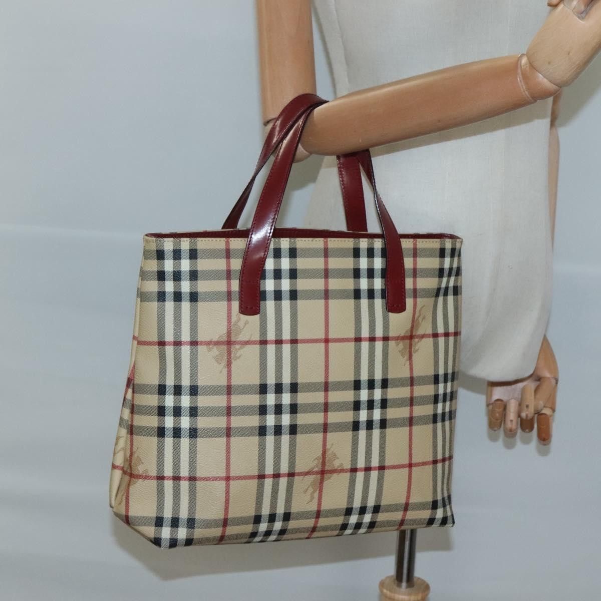 Burberry Burberry Nova Check Tote Canvas and Leather Size ONE SIZE - 14 Thumbnail