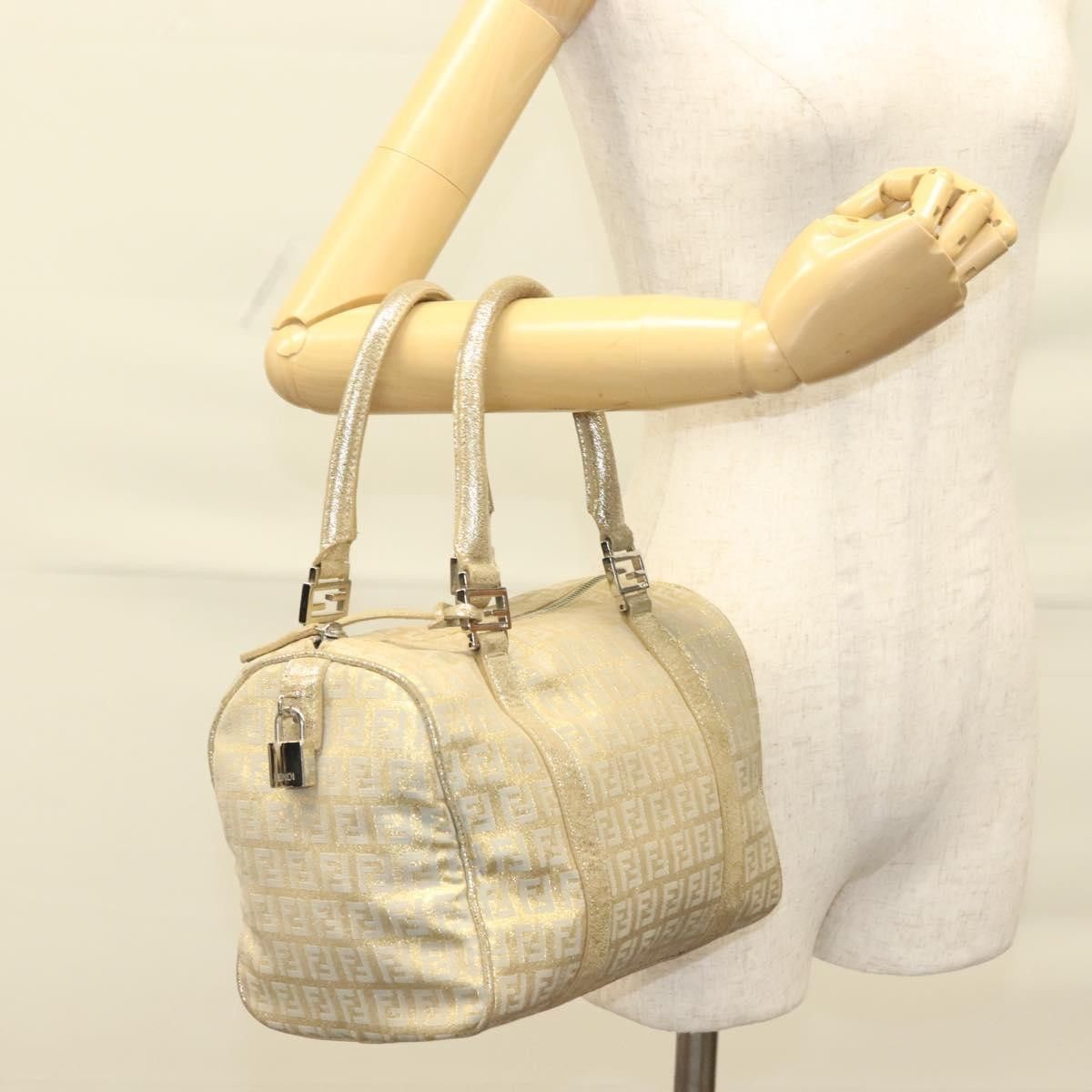 Fendi Fendi Boston Bag Zucchino Lurex Canvas Size ONE SIZE - 15 Thumbnail