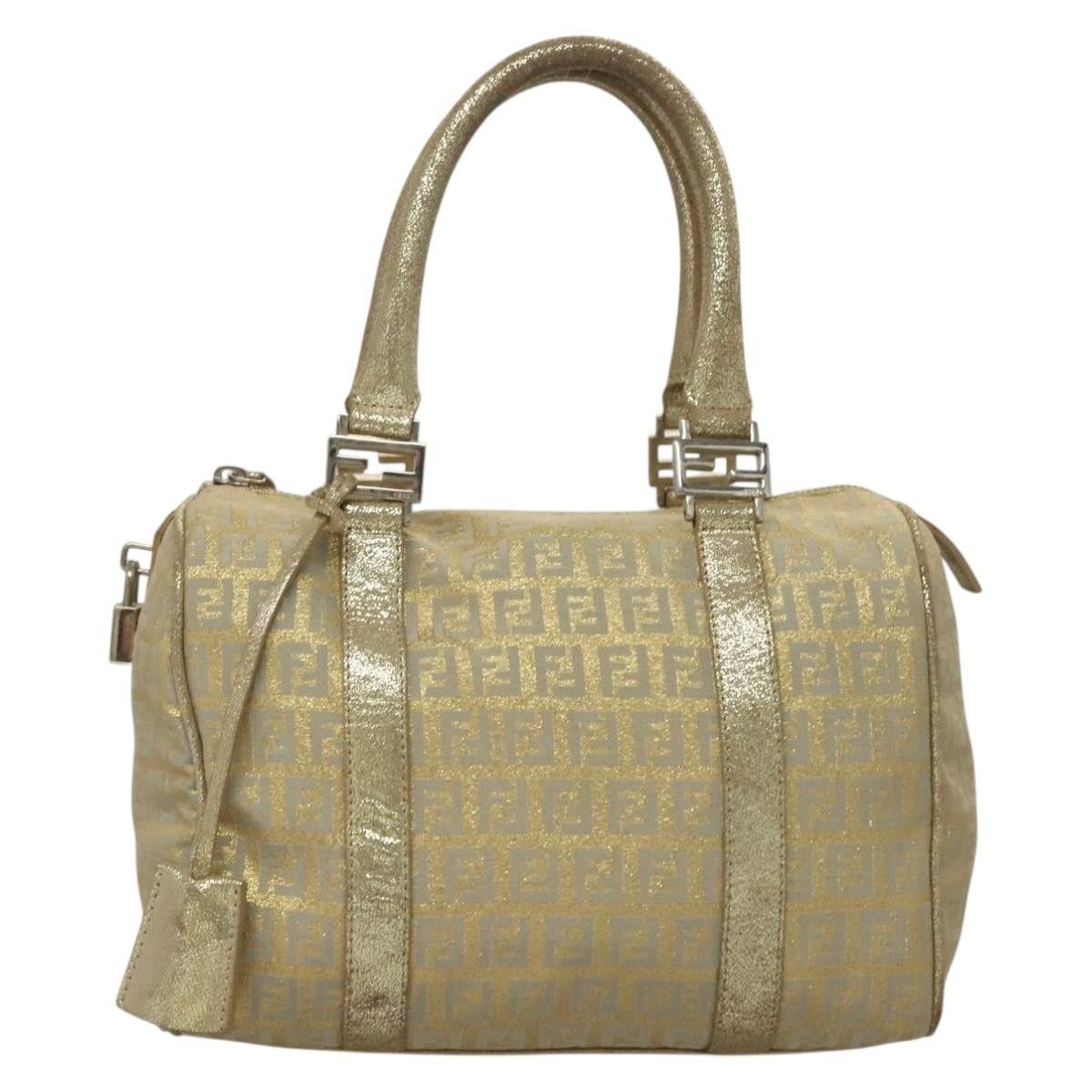 Fendi Fendi Boston Bag Zucchino Lurex Canvas Size ONE SIZE - 16 Thumbnail