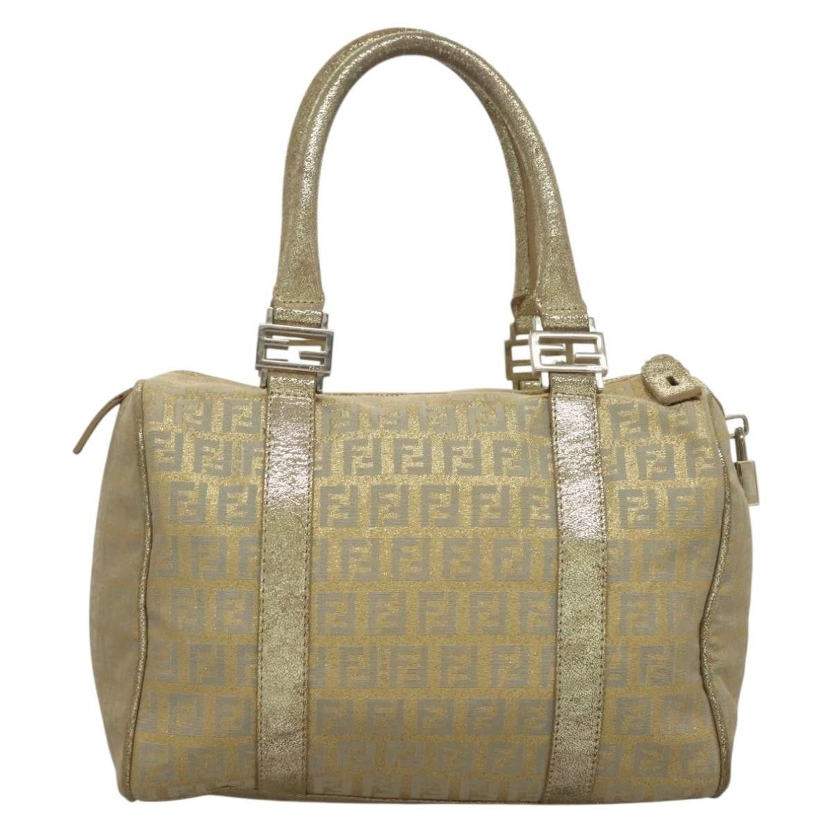 Fendi Fendi Boston Bag Zucchino Lurex Canvas Size ONE SIZE - 2 Thumbnail