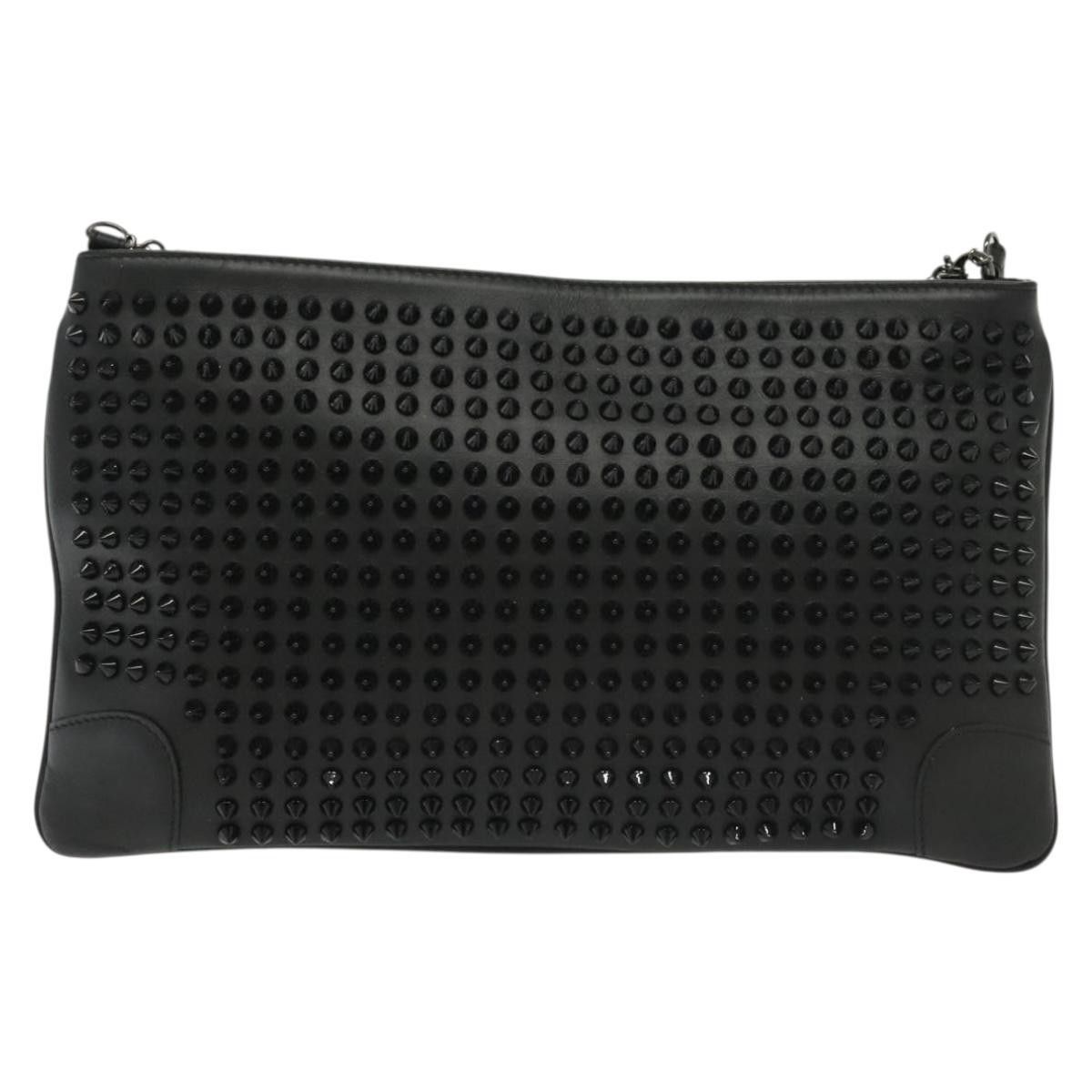 Christian Louboutin Christian Louboutin Loubiclutch Spiked Leather Size ONE SIZE - 17 Thumbnail