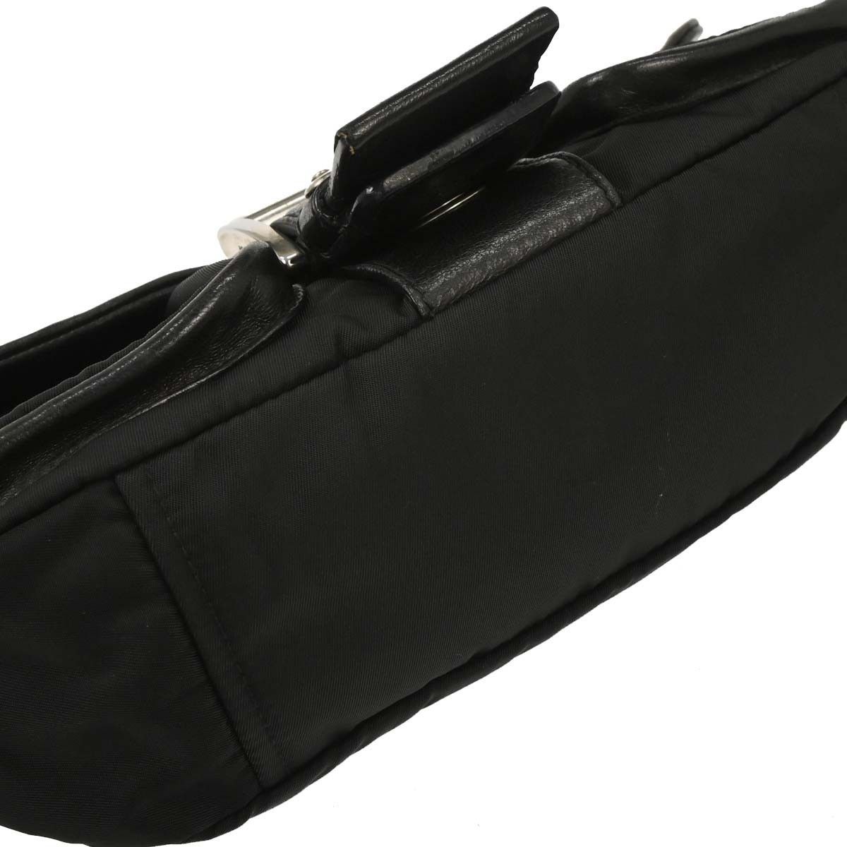 Prada Prada Vintage Shoulder Bag Nylon and Leather Size ONE SIZE - 7 Thumbnail