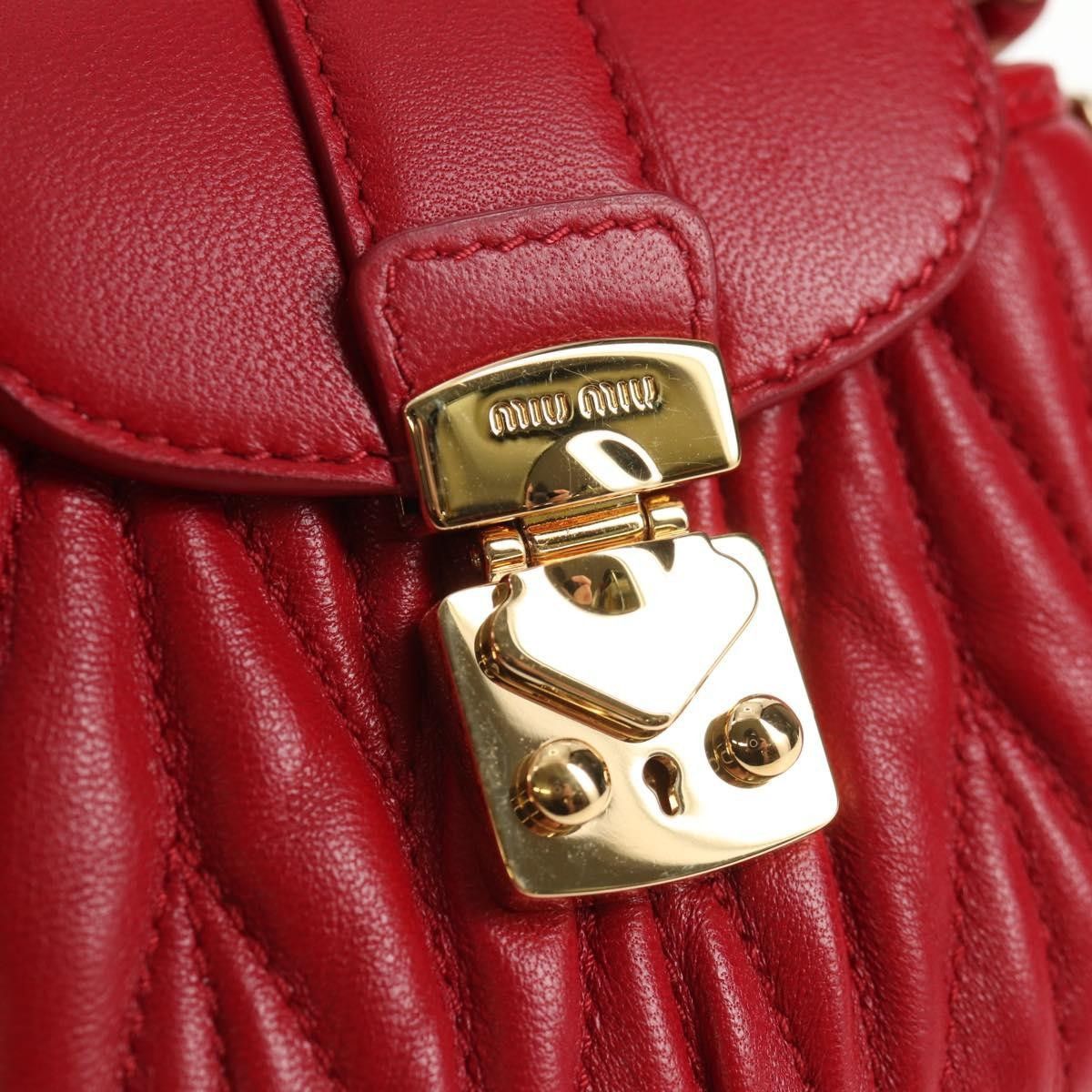 Miu Miu Miu Miu Chain Clutch Leather Size ONE SIZE - 16 Thumbnail