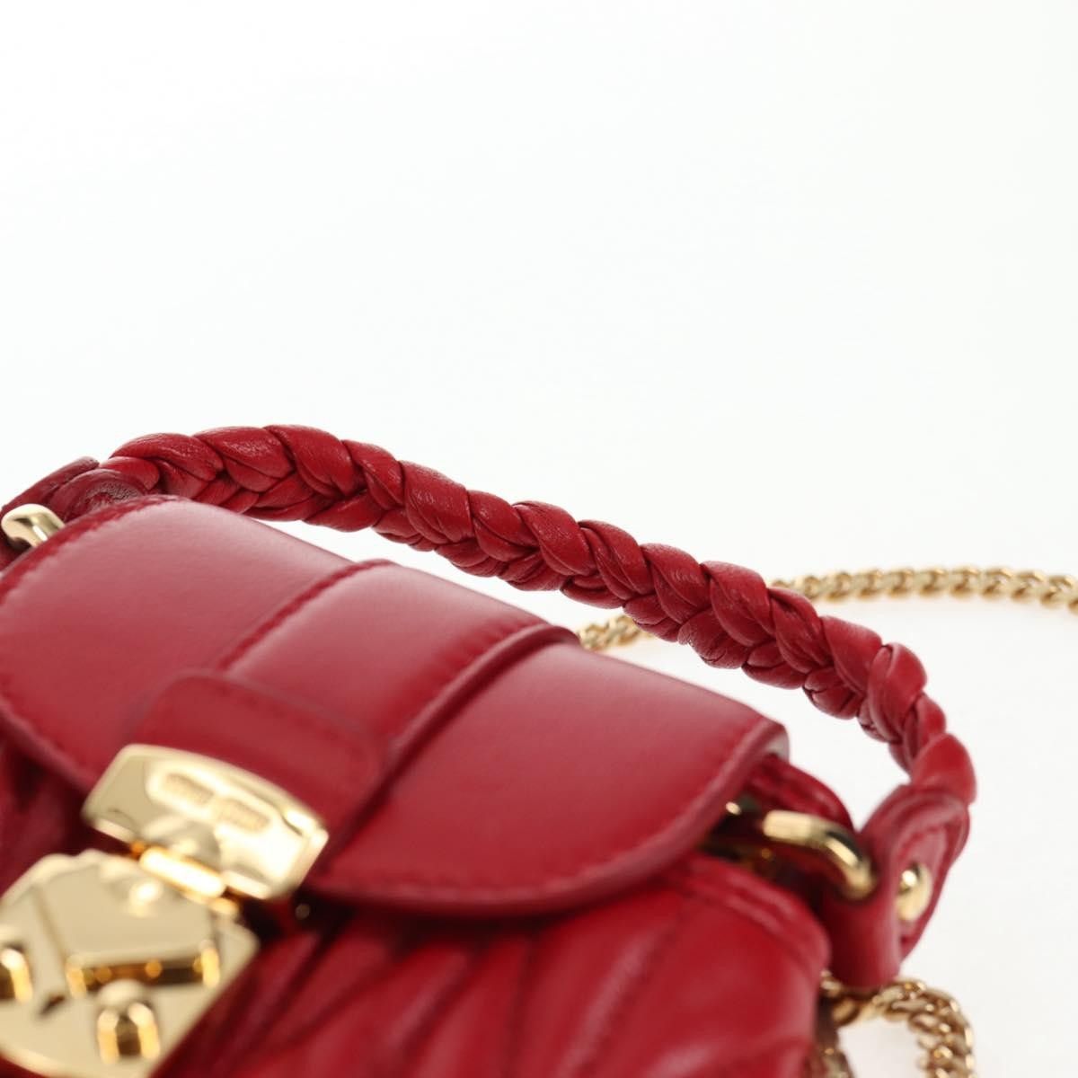 Miu Miu Miu Miu Chain Clutch Leather Size ONE SIZE - 17 Thumbnail