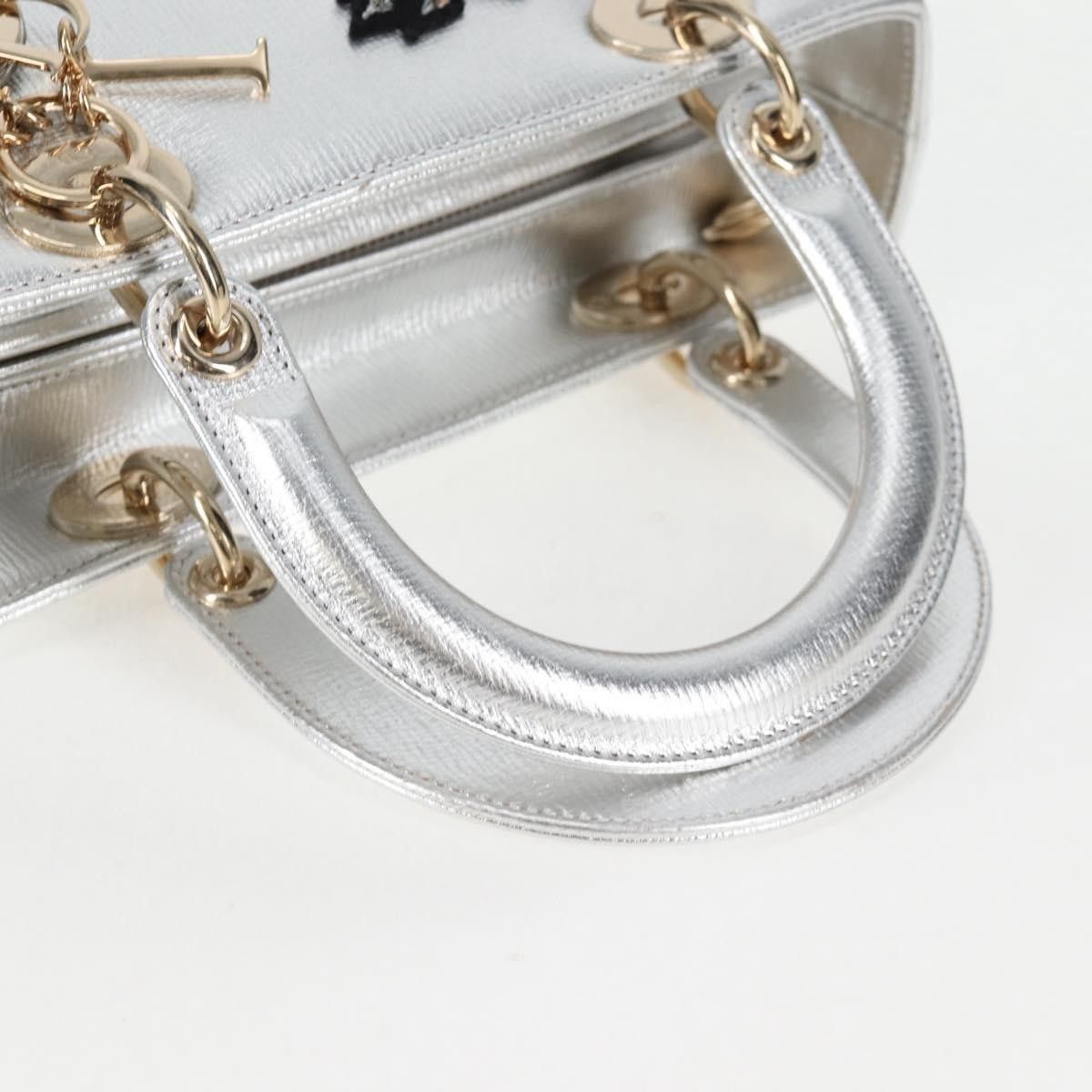 Dior Christian Dior Lady Dior Bag with Embellished Strap Leather Size ONE SIZE - 8 Thumbnail