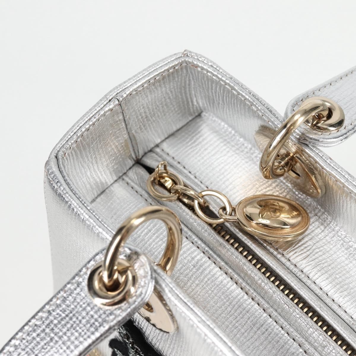 Dior Christian Dior Lady Dior Bag with Embellished Strap Leather Size ONE SIZE - 14 Thumbnail