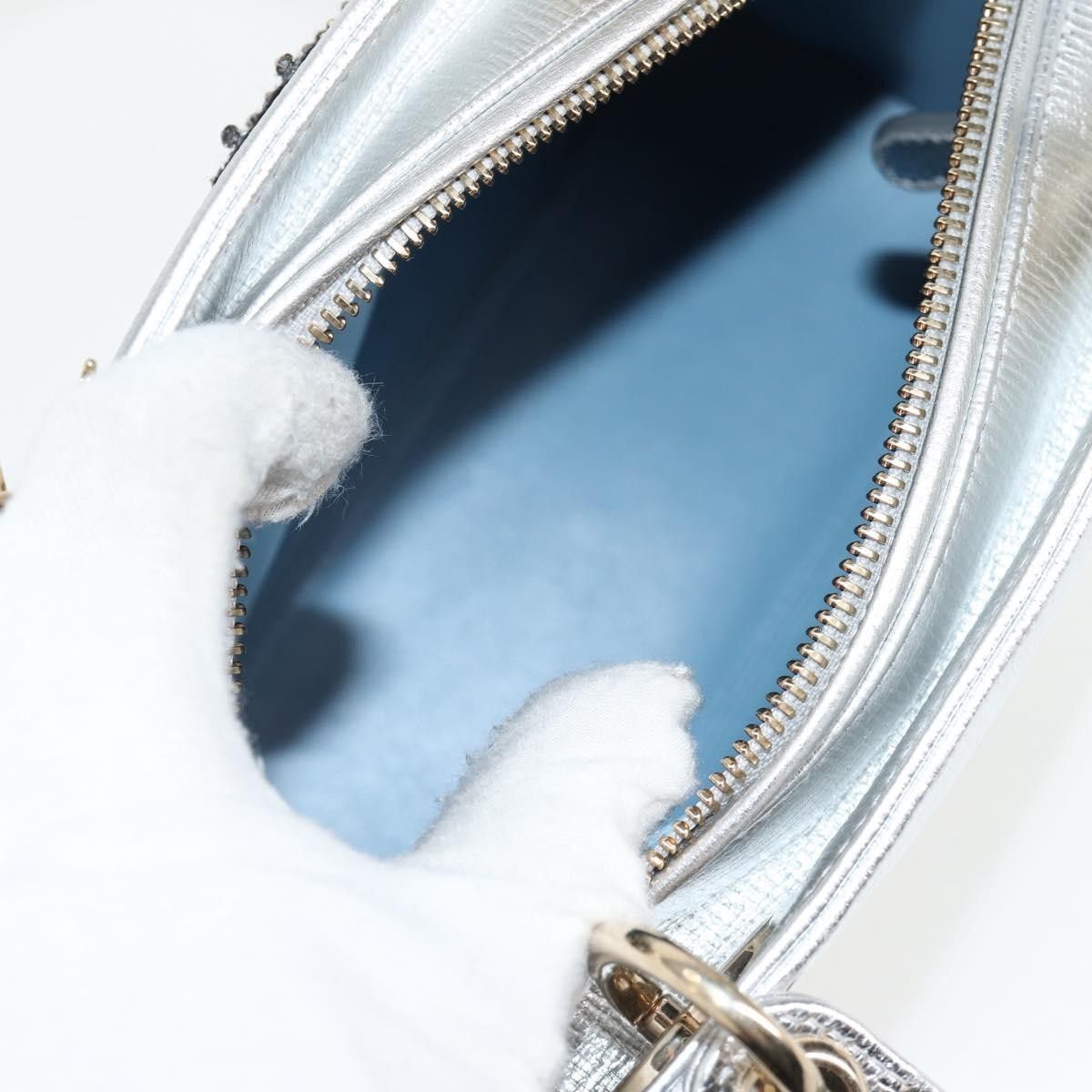Dior Christian Dior Lady Dior Bag with Embellished Strap Leather Size ONE SIZE - 5 Thumbnail