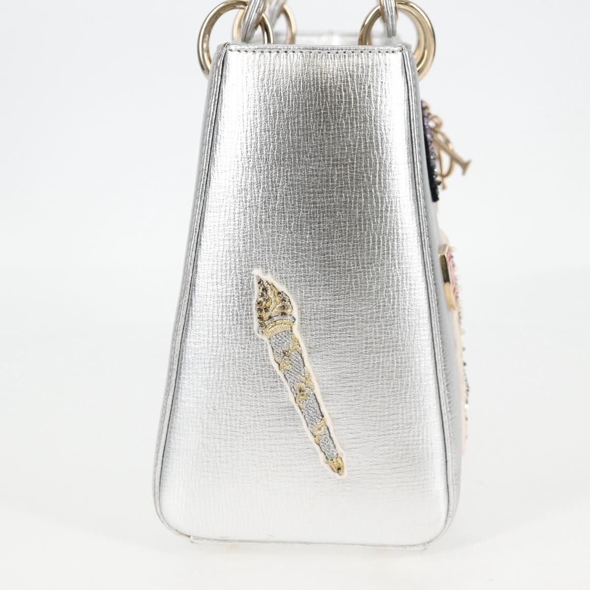 Dior Christian Dior Lady Dior Bag with Embellished Strap Leather Size ONE SIZE - 4 Thumbnail