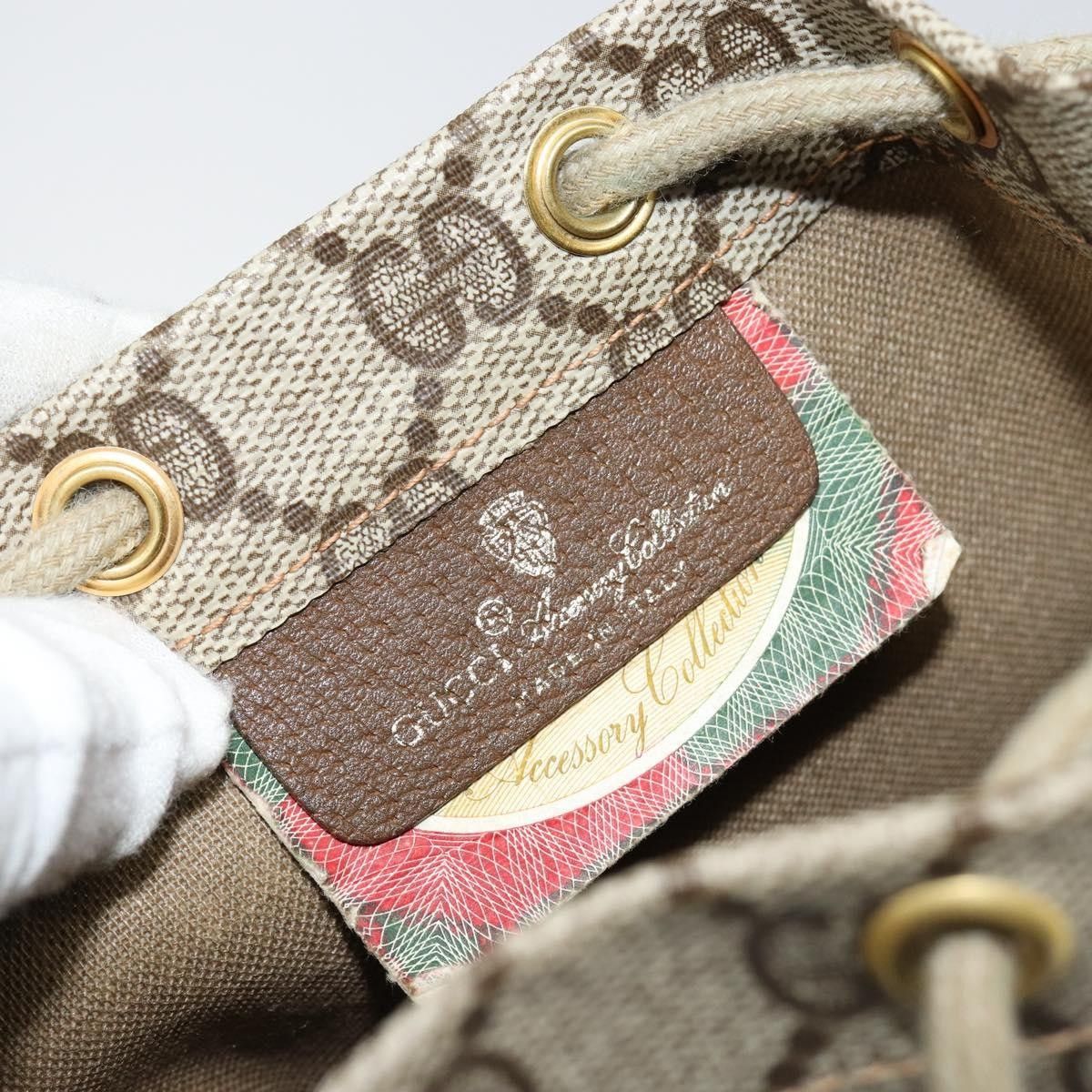 Gucci Gucci Drawstring Bucket Bag GG Canvas Size ONE SIZE - 6 Thumbnail