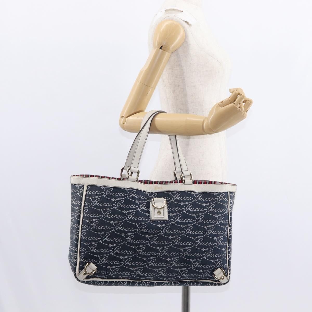 Gucci Gucci Abbey Tote GG Canvas with Leather Size ONE SIZE - 13 Thumbnail