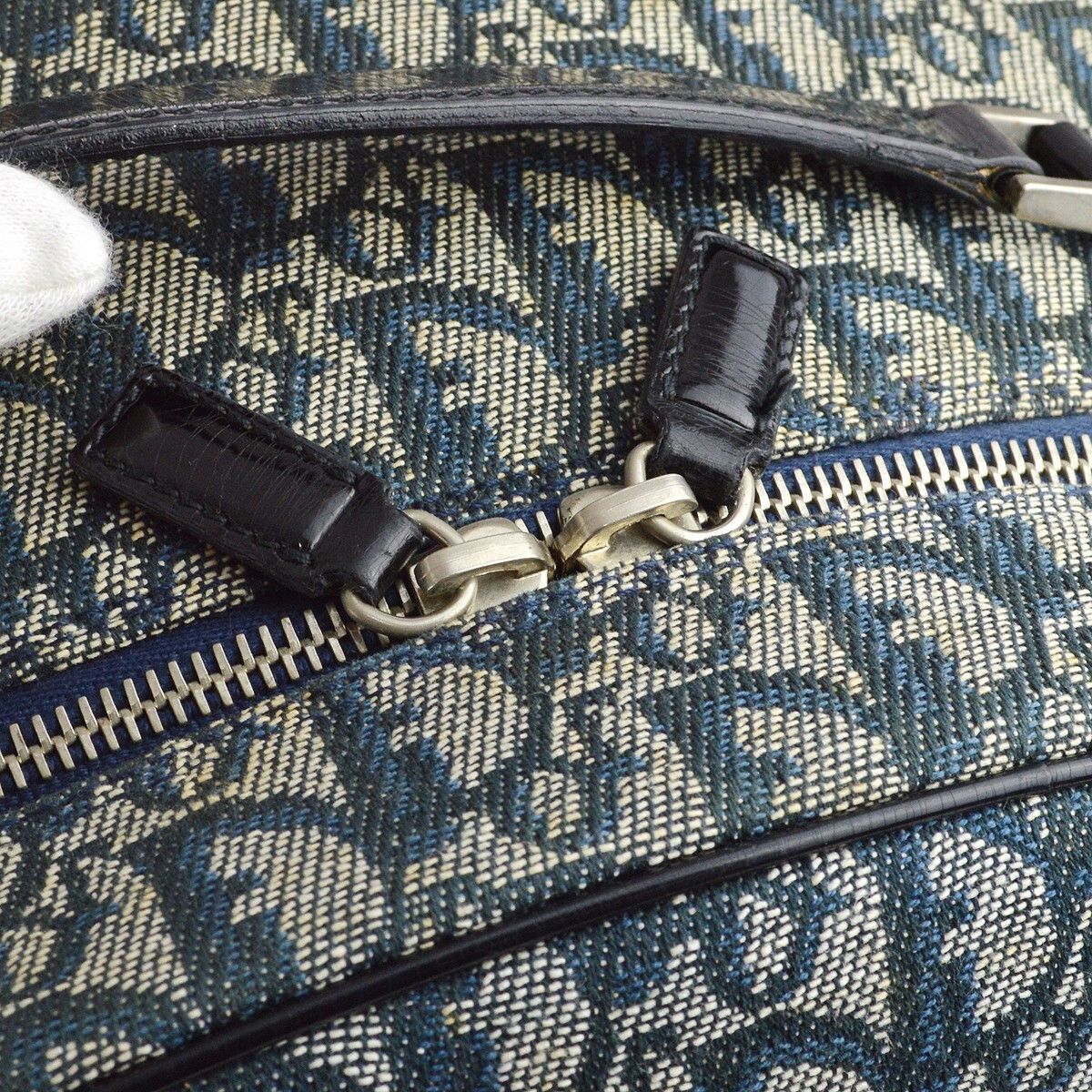 Dior Christian Dior Vintage Trotter Handbag Canvas Size ONE SIZE - 10 Thumbnail