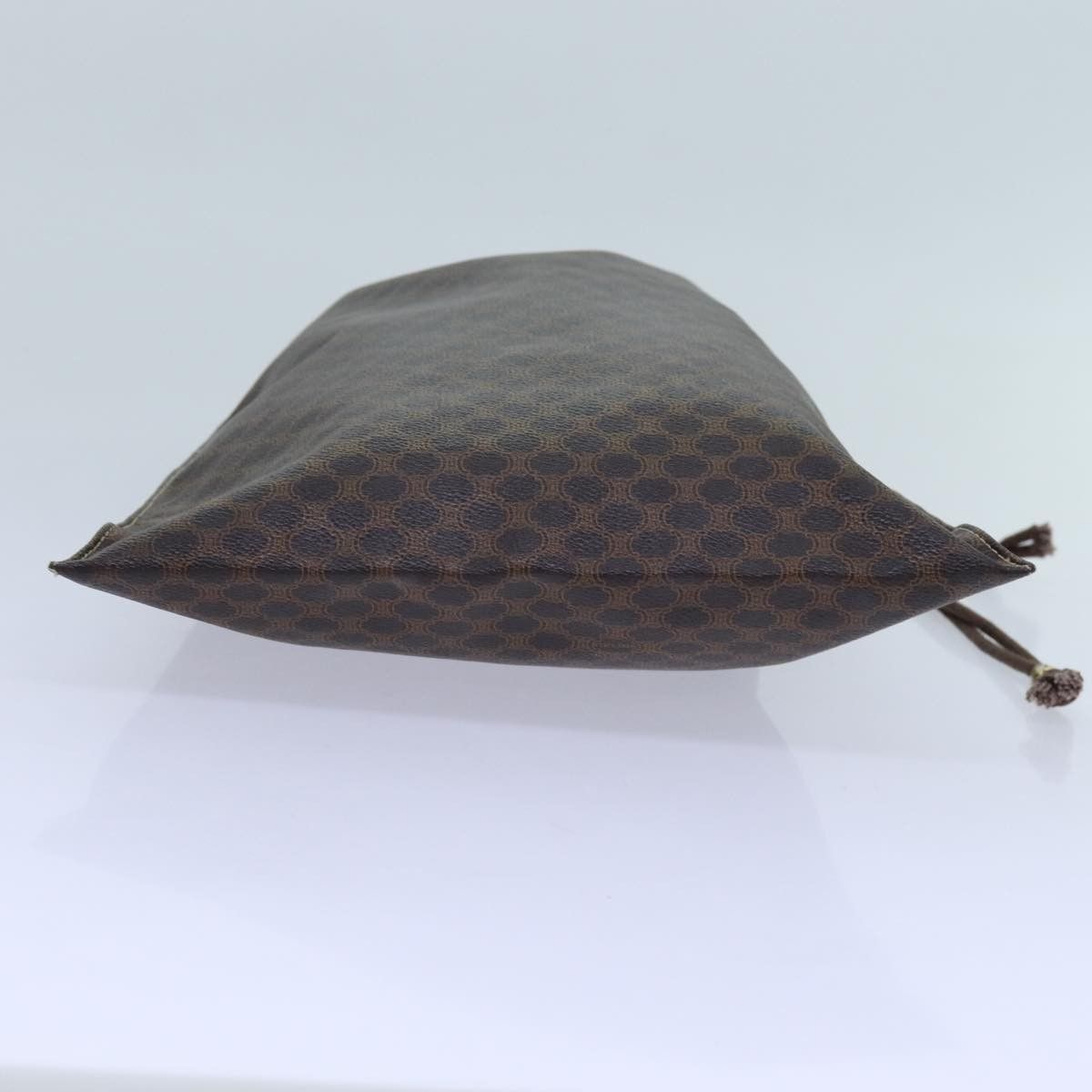 Celine Celine Triomphe Drawstring Bucket Bag Raffia with Leather Size ONE SIZE - 17 Thumbnail