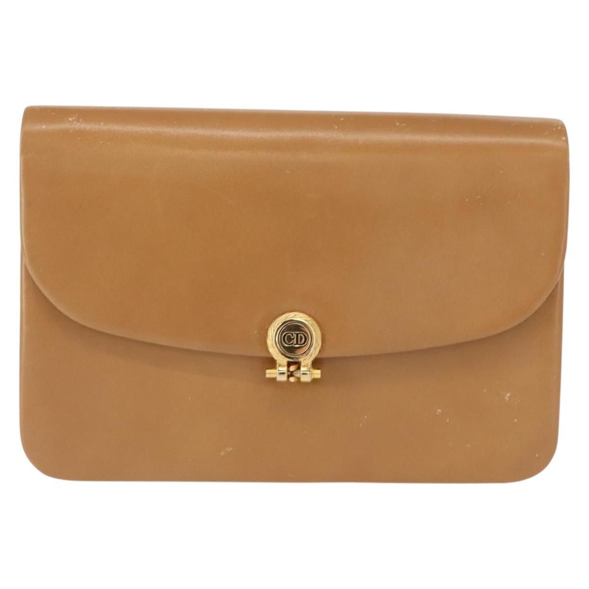 Dior Christian Dior Vintage CD Chain Flap Shoulder Bag Leather Size ONE SIZE - 18 Thumbnail