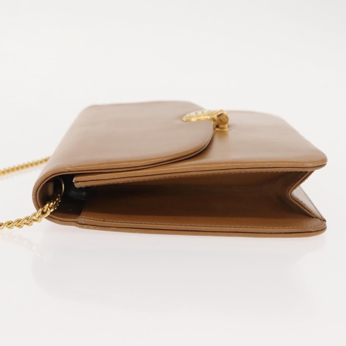 Dior Christian Dior Vintage CD Chain Flap Shoulder Bag Leather Size ONE SIZE - 4 Thumbnail