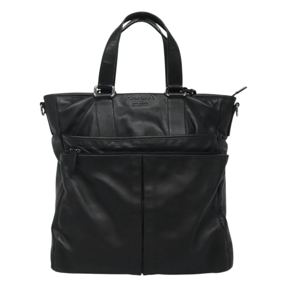 Prada Prada Vintage Tote Leather Size ONE SIZE - 18 Thumbnail