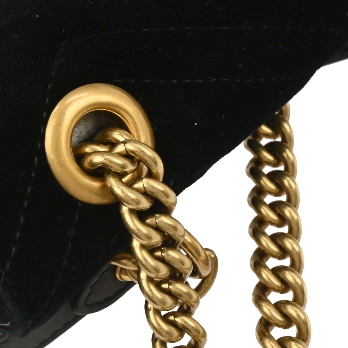 Gucci Gucci GG Marmont Flap Bag Matelasse Velvet Size ONE SIZE - 9 Thumbnail