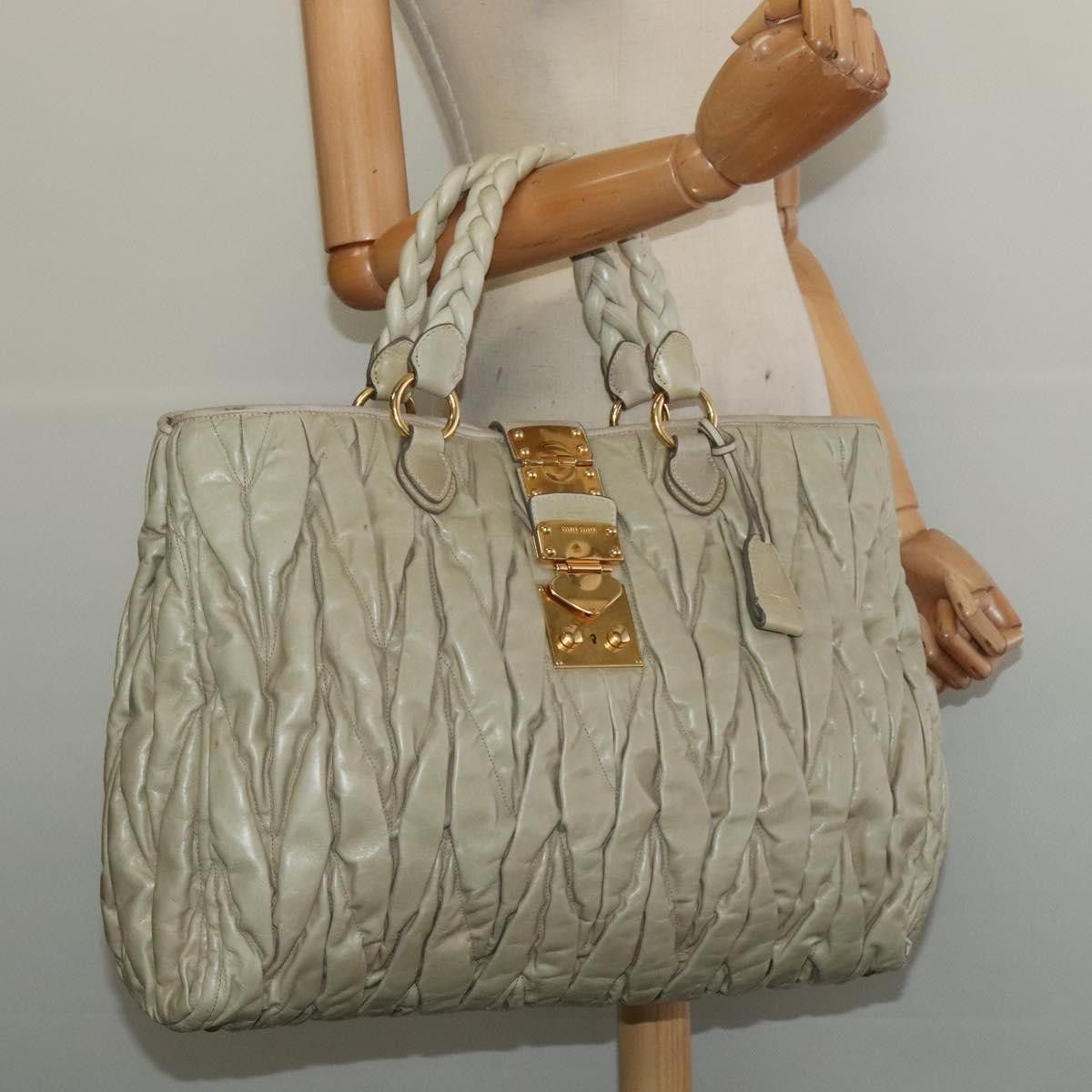 Miu Miu Miu Miu Coffer Convertible Satchel Leather Size ONE SIZE - 15 Thumbnail