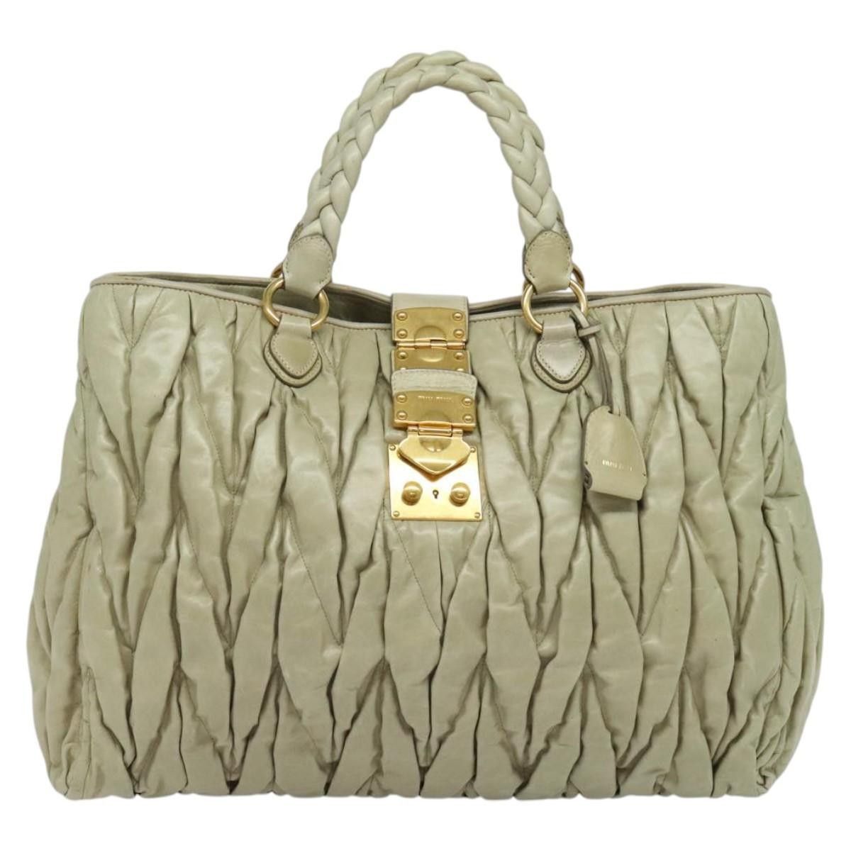 Miu Miu Miu Miu Coffer Convertible Satchel Leather Size ONE SIZE - 18 Thumbnail