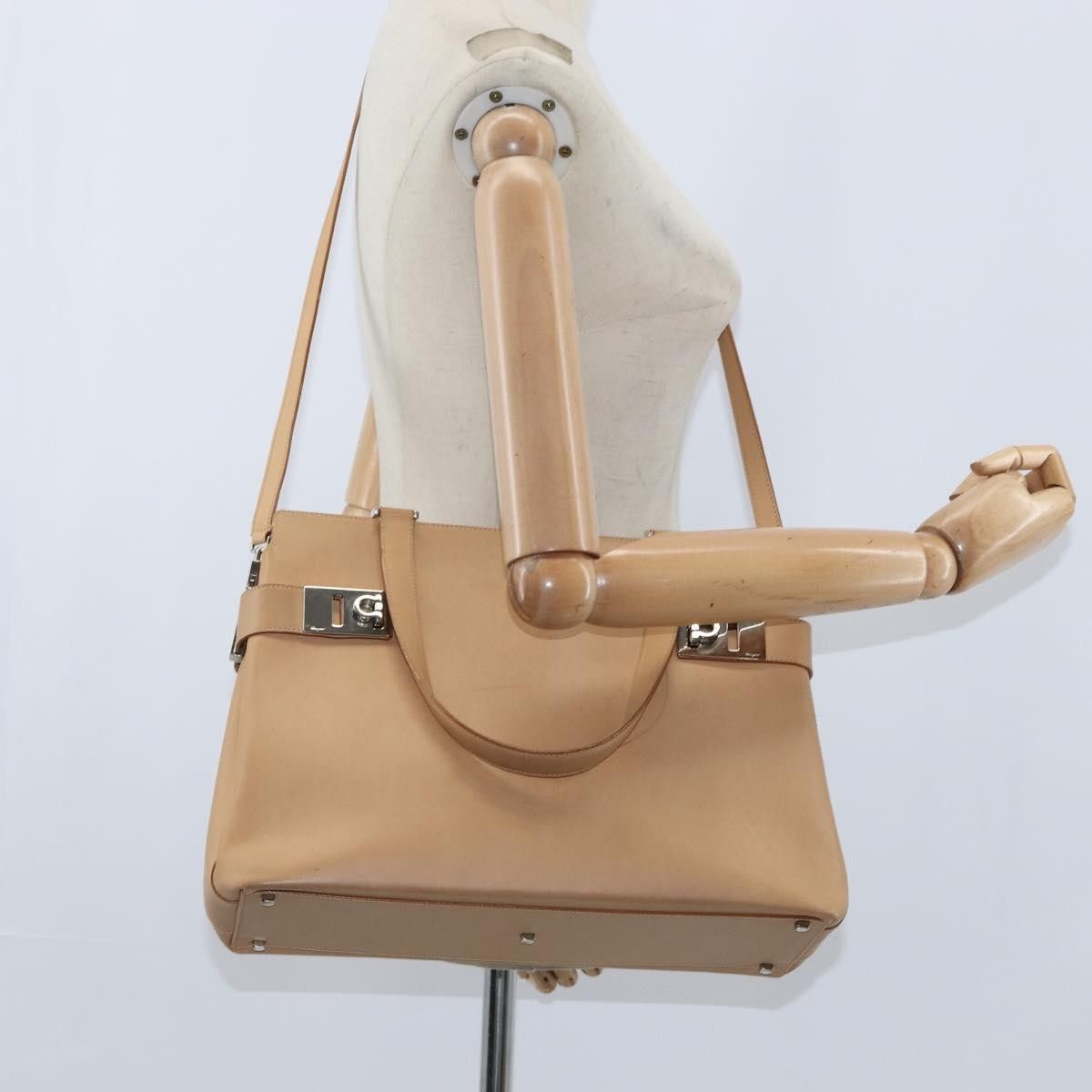 Salvatore Ferragamo Salvatore Ferragamo Gancini Tote Leather Size ONE SIZE - 13 Thumbnail