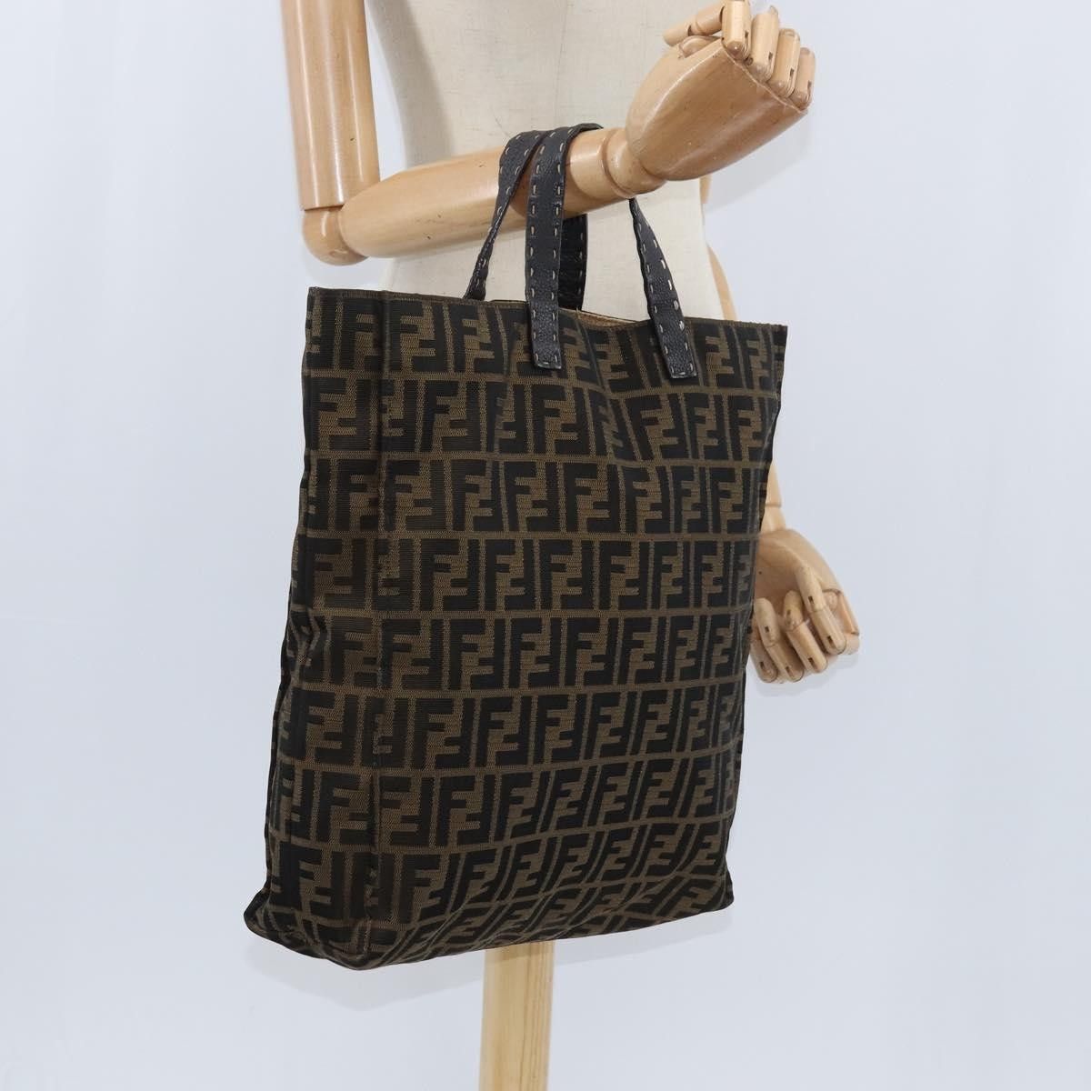 Fendi Fendi Open Shopping Tote Zucca Canvas Size ONE SIZE - 13 Thumbnail