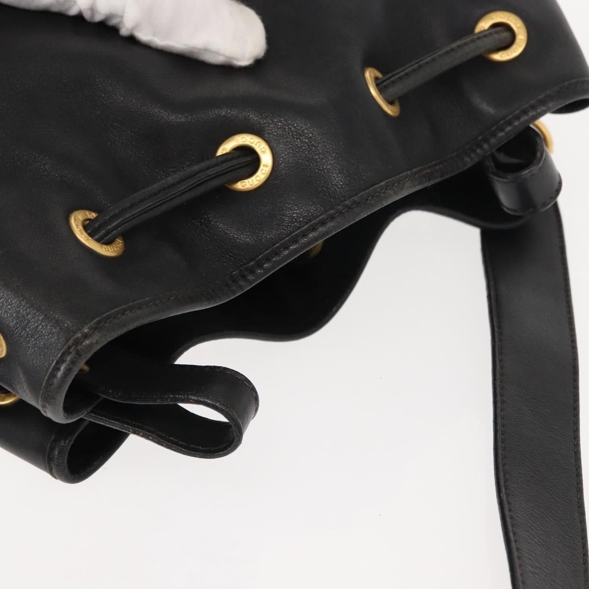 Gucci Gucci Vintage Drawstring Shoulder Bag Leather Size ONE SIZE - 14 Thumbnail