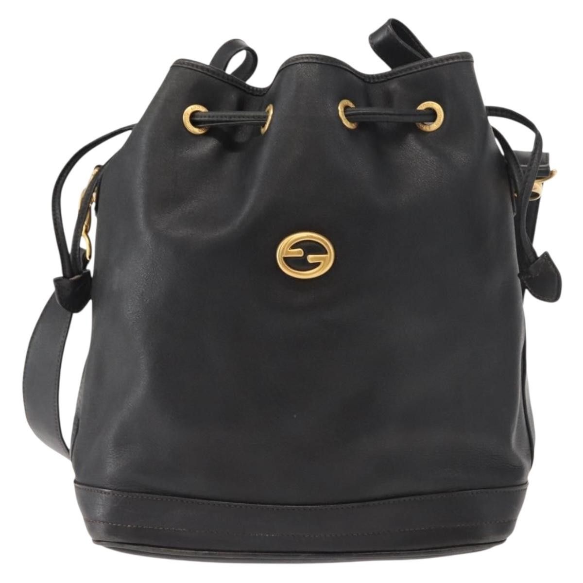 Gucci Gucci Vintage Drawstring Shoulder Bag Leather Size ONE SIZE - 19 Thumbnail