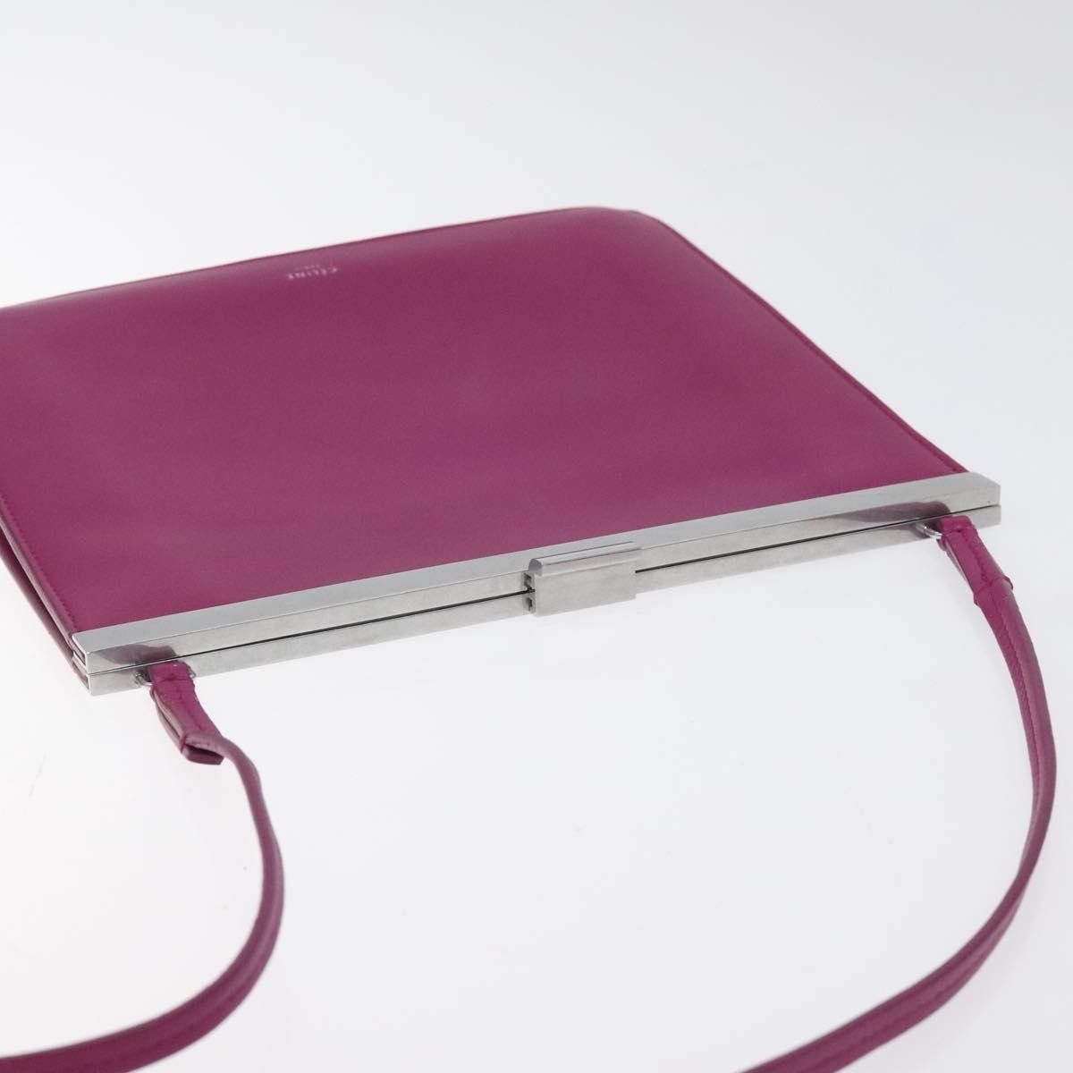 Celine Celine Clasp Crossbody Bag Leather Size ONE SIZE - 13 Thumbnail
