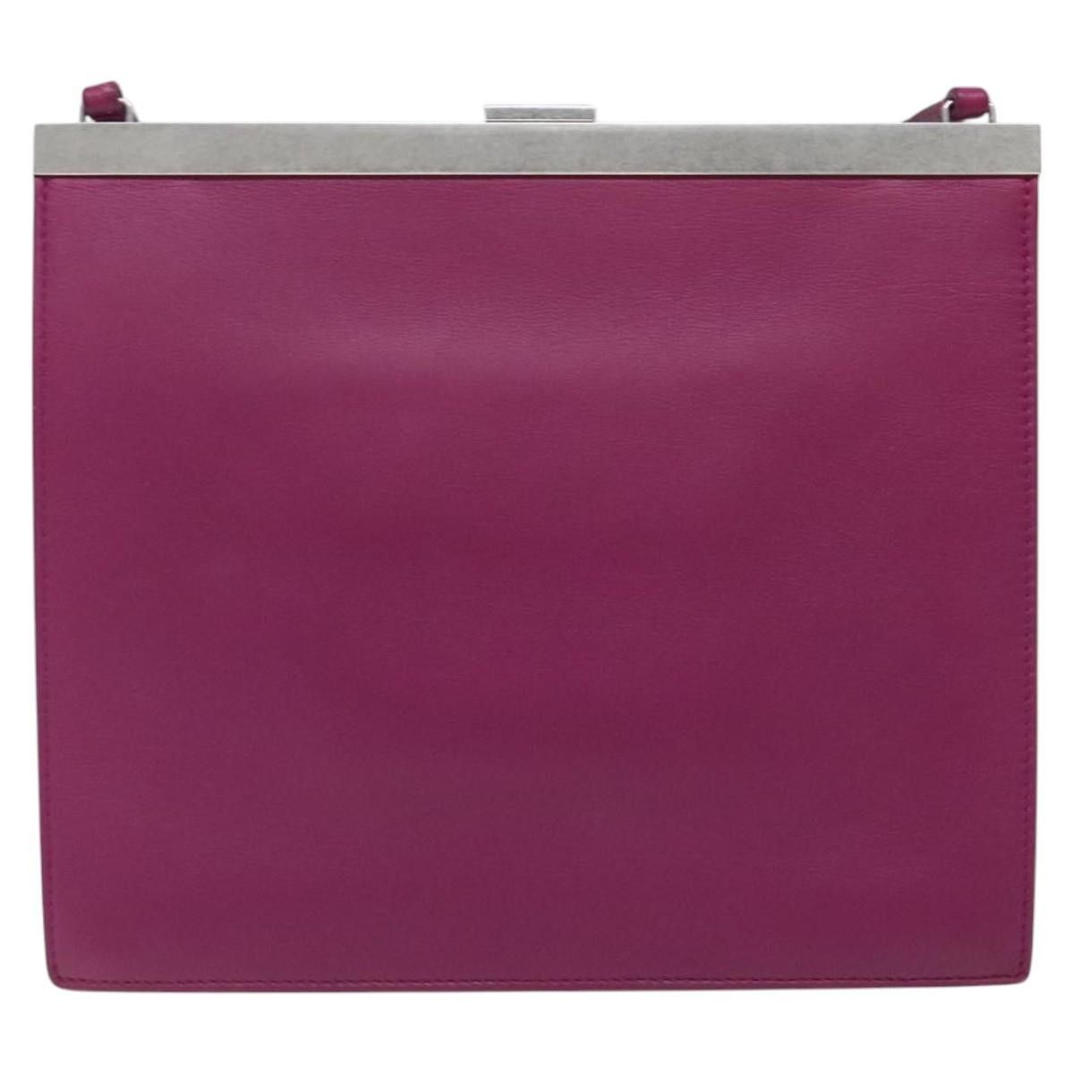 Celine Celine Clasp Crossbody Bag Leather Size ONE SIZE - 2 Thumbnail