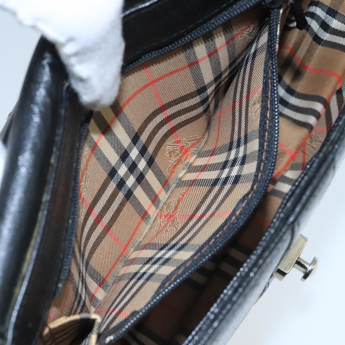 Burberry Burberry Flap Shoulder Bag Leather Size ONE SIZE - 20 Thumbnail