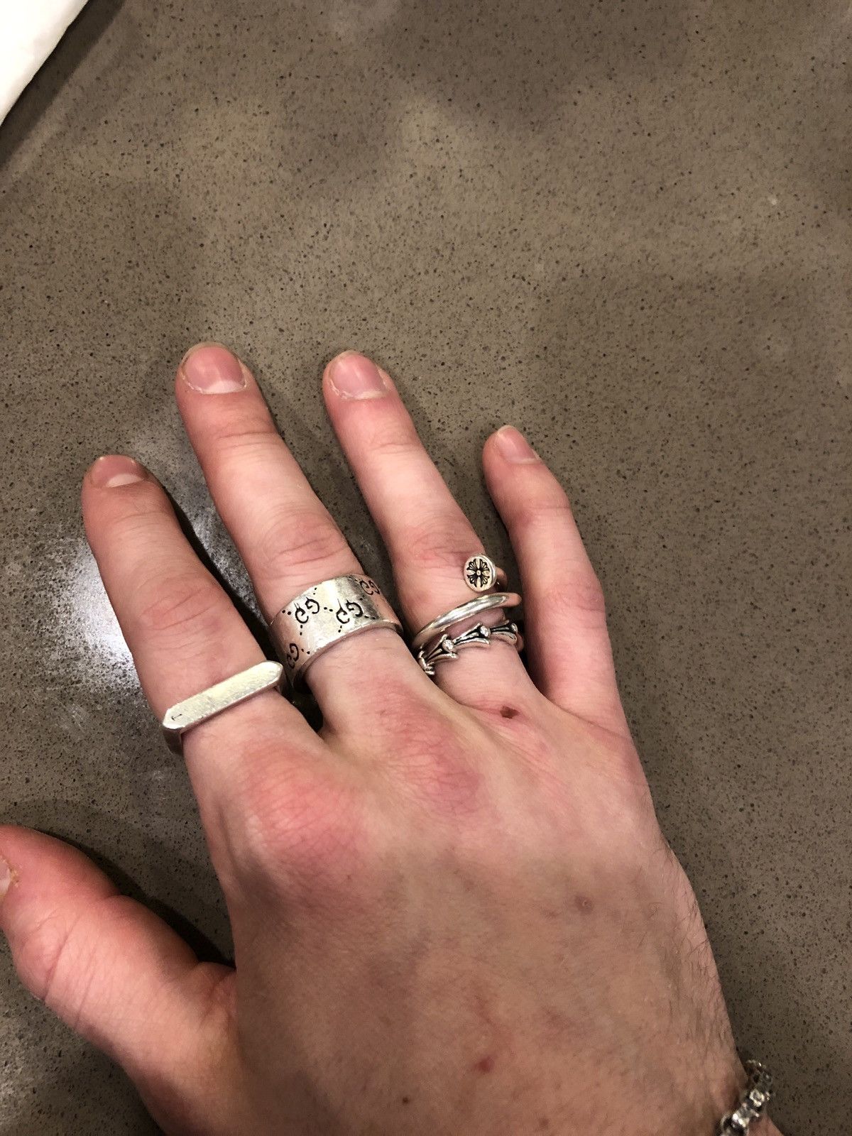 Chrome Hearts Chrome hearts adjustable flat nail ring | Grailed