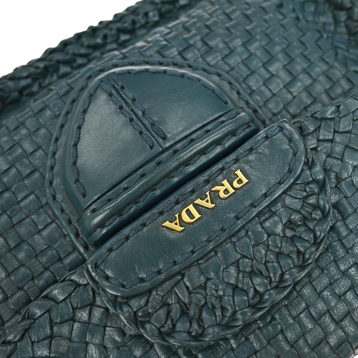 Prada Prada Madras Shoulder Bag Leather Size ONE SIZE - 10 Thumbnail