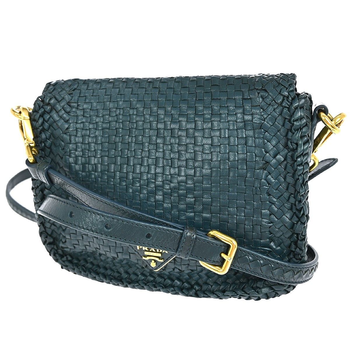 Prada Prada Madras Shoulder Bag Leather Size ONE SIZE - 2 Thumbnail