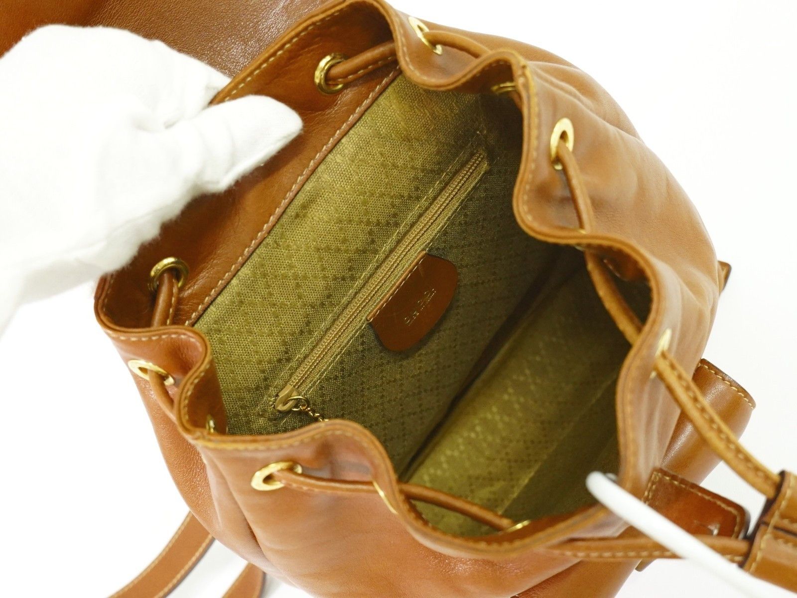 Gucci Gucci Vintage Bamboo Backpack Leather Size ONE SIZE - 3 Thumbnail