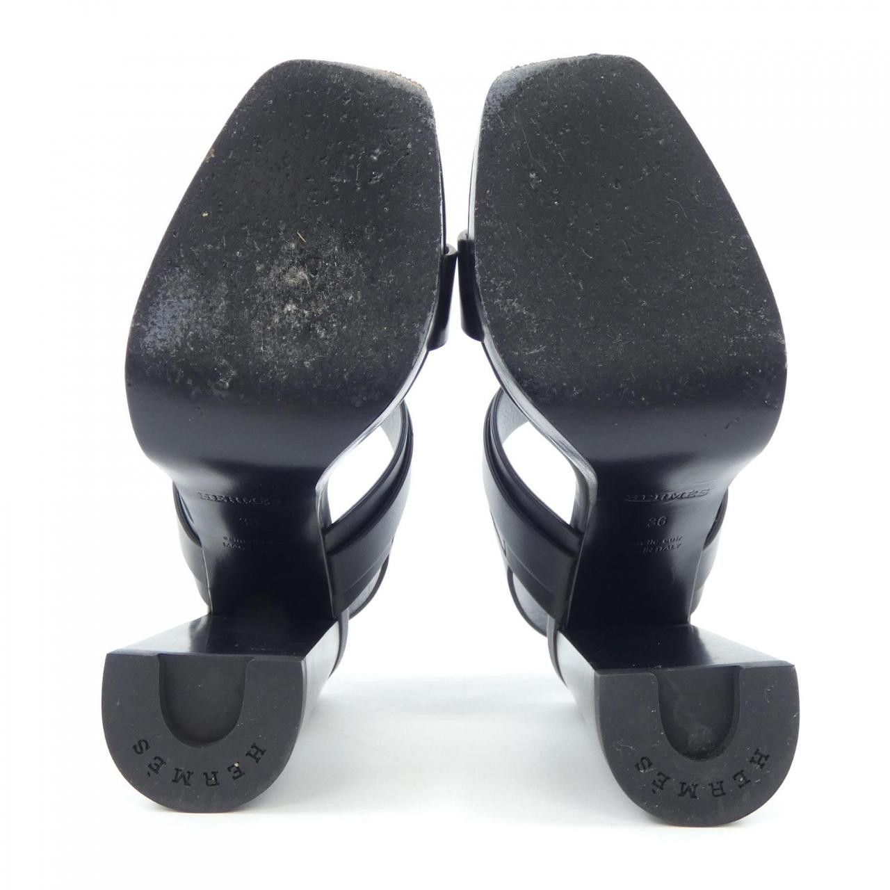 Hermes Hermes Hermes KEEN Calf Sandals Leather Shoes DUTY FREE for USA Size ONE SIZE - 4 Thumbnail
