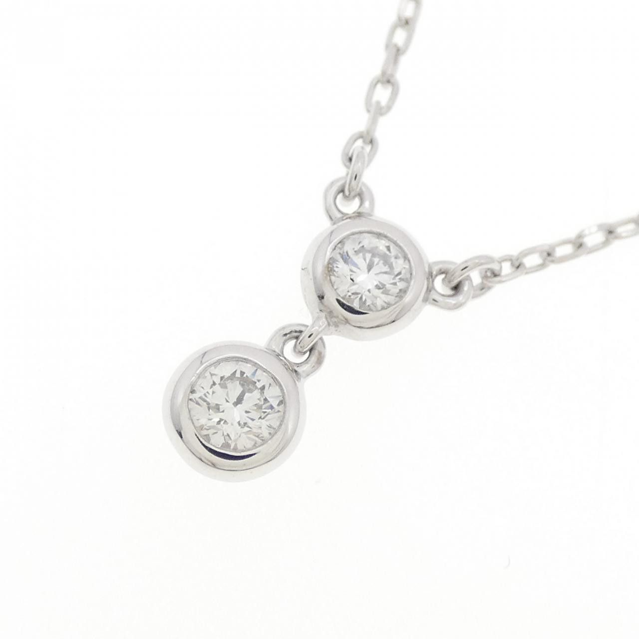 Mikimoto Mikimoto Mikimoto K18 White Gold Diamond Necklace Calfskin Necklace DUTY FREE for USA Size ONE SIZE - 3 Thumbnail